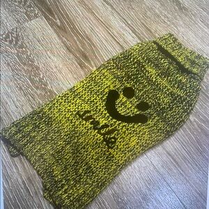 Yellow and Black Knit Dog Sweater